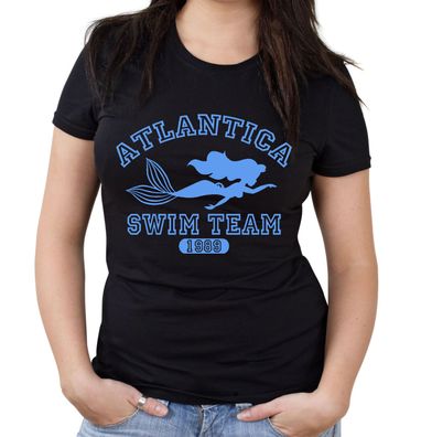 Atlantica Swim Team Girlie Shirt | Meerjungfrau Damen Frauen Mermaid Arielle