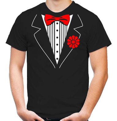 Tuxedo T-Shirt | Smoking | Fliege | Fasching | Karneval | Anzug | Krawatte | M3