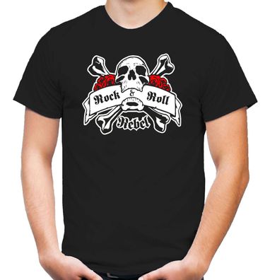 Rock & Roll Rebel T-Shirt | Hardstyle | Hardcore | Skull | Elvis | Fun |
