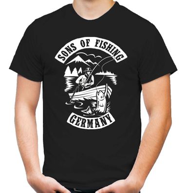 Sons of Fishing Germany T-Shirt | Deutschland | Angler | Angeln | Anarchy | M1 |