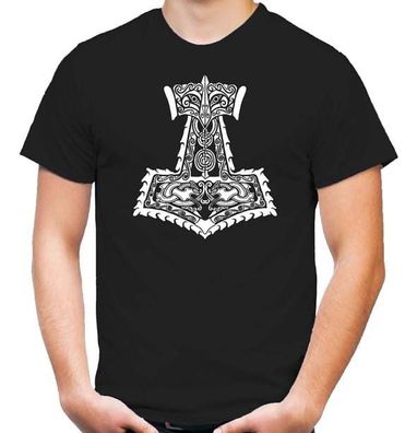Thors Hammer T-Shirt | Wikinger | Thor | Odin | Amulett | M3 |