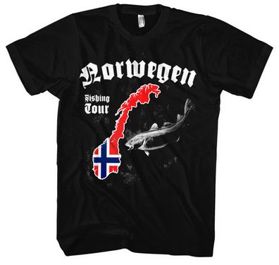 Norwegen Fishing Tour T-Shirt | Angler Geschenk Angeln Hecht Carp Hunter | M1