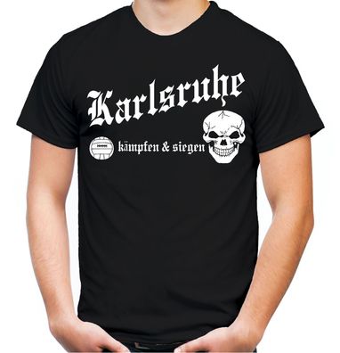 Karlsruhe kämpfen & siegen Herren T-Shirt | Fussball Ultras Fan | M1