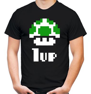 1 Up Retro T-Shirt | Mario Nintendo Gamer Super Fun Nerd SNES | M1