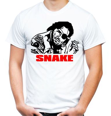 Snake Plissken Männer und Herren T-Shirt | Die Klapperschlange Kurt Russell Kult