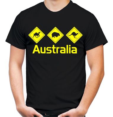 Australia Länder Männer T-Shirt | Outback Australien Känguru Down Under | M2