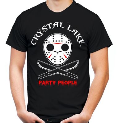 Crystal Lake Party People Männer T-Shirt | Horror Freddy Jason Fun