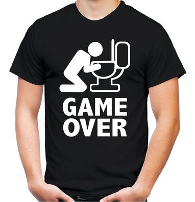 Game Over Saufen Männer T-Shirt | Herrentag Party Bier Männer Fun Funshirt