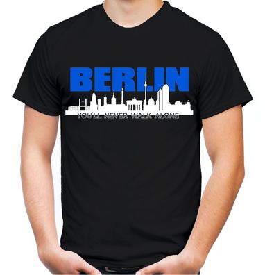 Berlin Skyline Männer T-Shirt | Fussball Ultras Hauptstadt Geschenk Herren