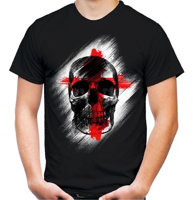 England Skull T-Shirt | Liverpool Manchester London Ultras WM Fussball Totenkopf
