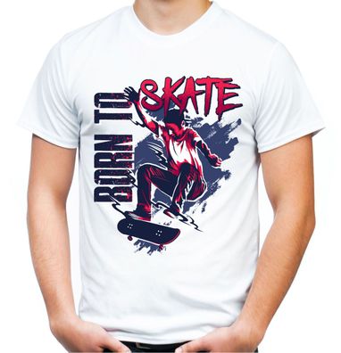 Born to Skate T-Shirt | Skateboard Skater Longboard Funsport Half Pipe Board Tee