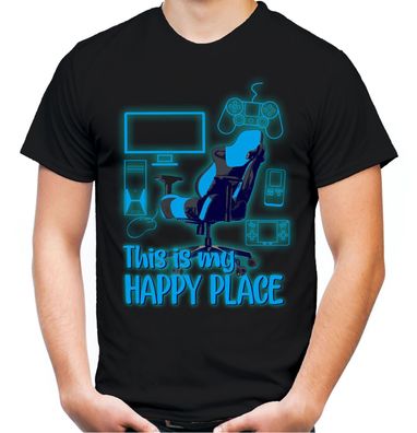 Happy Place T-Shirt | Fun Zocken Gamer Computer Xbox Game Playstaion PC Gameboy