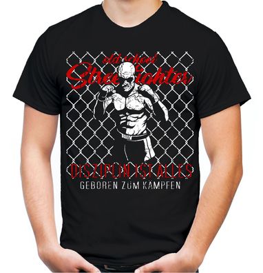 Old School Streetfighter T-Shirt | Hardcore MMA Fussball Kämpfen Boxen | M8