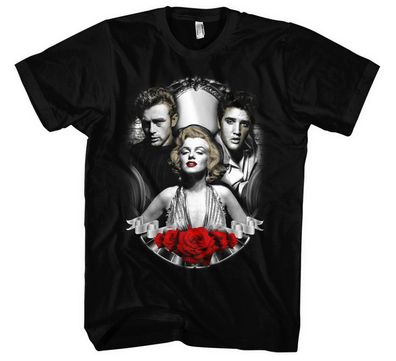 Vintag Legends Männer Herren T-Shirt | Marilyn Monroe The King Elvis Rock Pop