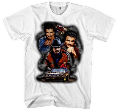Burt Reynolds Männer Herren T-Shirt | Schlitzohr Kult Movie Hooper Pontiac