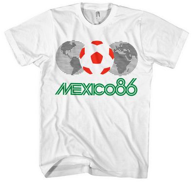 Mexico 86 Männer Herren T-Shirt | Fussball Ultras EM WM World Cup Kult Retro