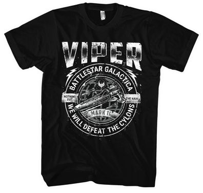 Viper Mark II Männer Herren T-Shirt | Battlestar Galactica Raumschiff Film