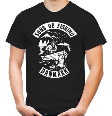 Sons of Fishing Danmark T-Shirt | Dänemark | Angler | Angeln | Anarchy | M1