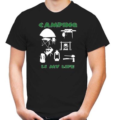 Camping is my life T-Shirt | Zelten | Natur | Saufen | Party | Fun