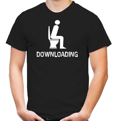Downloading T-Shirt | Toilette | Party | Gamer | Nerd | Funshirt | Fun