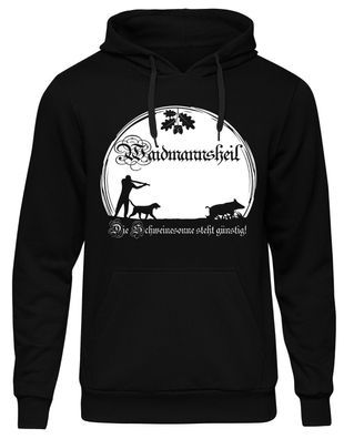 Waidmannsheil Herren Kapuzenpullover | Jagd Jäger Wald Förster Wild Revier | M1