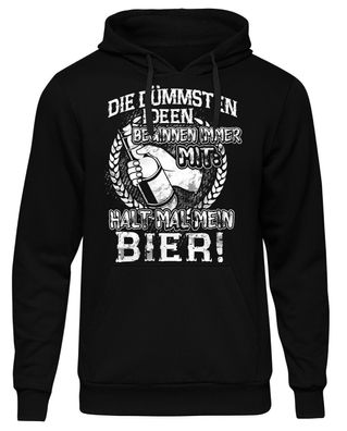 Halt mal mein Bier Herren Kapuzenpullover | Beer Herrentag Party Feiern Saufen