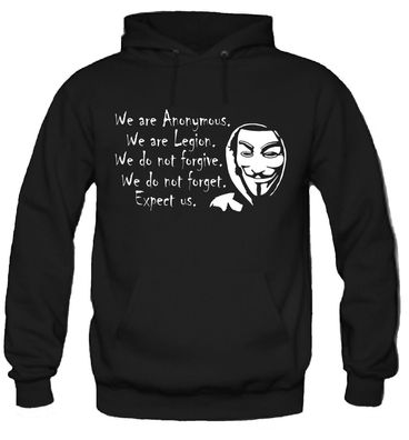 Anonymous Kapuzenpullover | Guy Fawkes | Occupy | Vendetta | Revolution | Anti