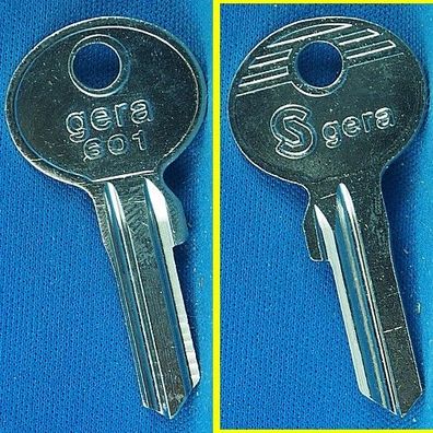 Original Schlüsselrohling Gera 601 - Schaftlänge 19 mm / Gesamtlänge 45 mm