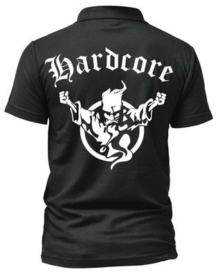 Hardcore Herren Polo-Shirt | Hardstyle Gabber RTC Musik Techno | M2