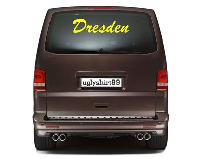 Dresden Autoaufkleber 60 cm | Fussball | Hardcore | Sticker | Aufkleber | M4
