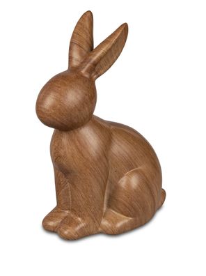 Geschenke und Dekoration zu Ostern- lustiger Hase sitzend 15cm Holzoptik