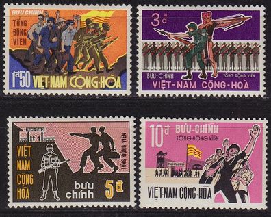 Vietnam SÜD SOUTH [1969] MiNr 0435-38 ( * */ mnh )