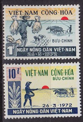 Vietnam SÜD SOUTH [1972] MiNr 0493-94 ( * */ mnh )