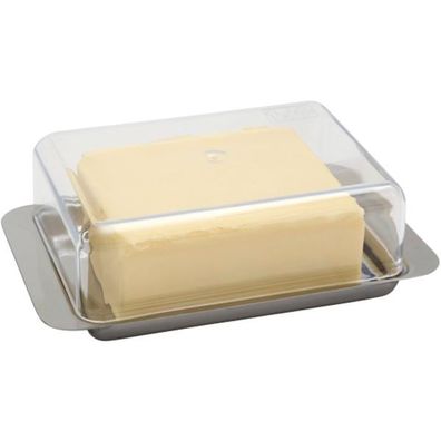 APS Kühlschrank-Butterdose Edelstahl, aromadichter Deckel, Höhe: 55 mm