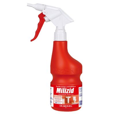 Handsprüher Milizid ECO, à 600ml, leer, rot mit Schaumdüse, 1 Leerflasche