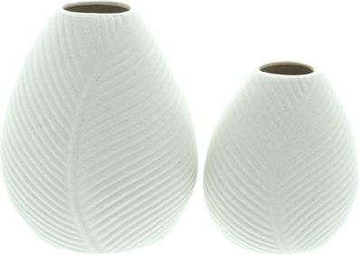 Deko-Vase "Blätter", 2er Set