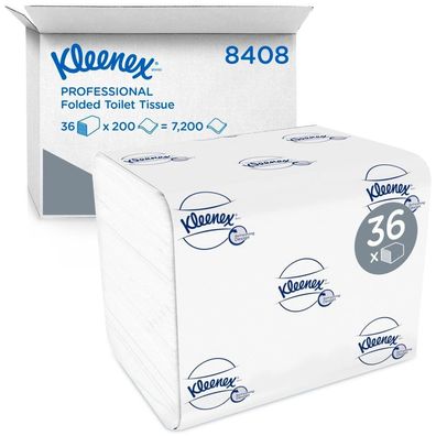 Ultra Einzelblatt Toilettenpapier,2lg, weiß, 12,5x18,6cm, 36x200 Bl.