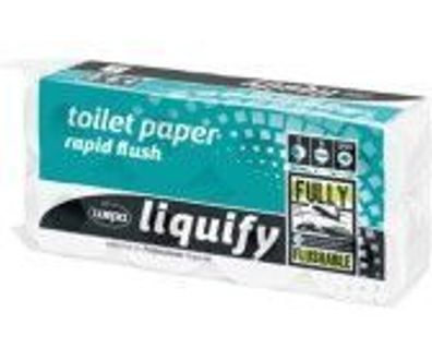 Toilettenpapier Wepa Liquify, 3lg, 9,5x11cm, 8x8 Ro/ VE