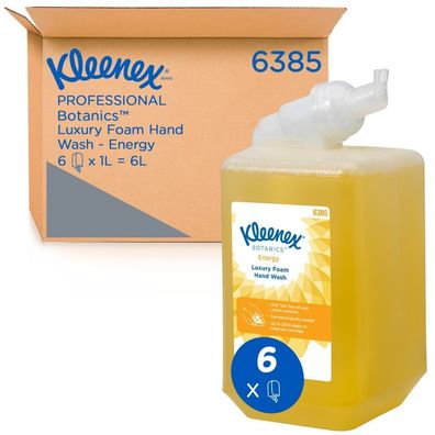 Kleenex Energy, luxuriöse Duftschaumseife, gelb, 1L Beutel