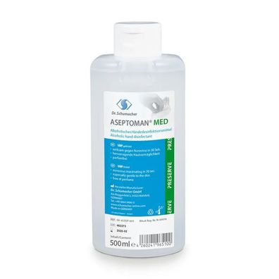 Aseptoman med Hygieneverpackung, 500ml Flasche BAuA-Reg-Nr.: N-69016