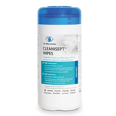 Cleanisept Wipes Tücher (alkoholfrei), Spenderdose, 100 Tü/ Dose BAuA-Reg-Nr.: N-4832