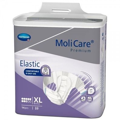 MoliCare Premium Elastic, 8 Tropfen, Gr. XL, 4x14 St/ Krt.