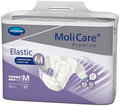 MoliCare Premium Elastic, 8 Tropfen, Gr. M, 26 St/ Btl.