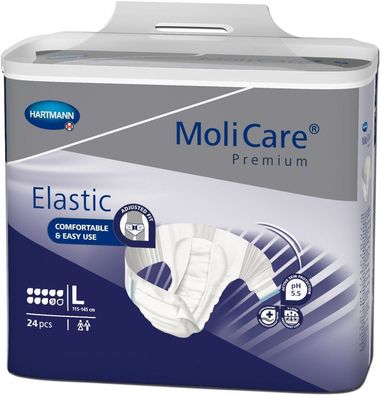 MoliCare Premium Elastic, 9 Tropfen, Gr. L, 3x24 St/ Krt.