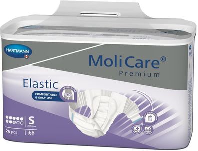 MoliCare Premium Elastic, 8 Tropfen, Gr. S, 26 St/ Btl.