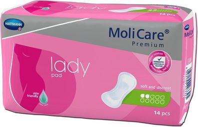 MoliCare Premium lady pad, 2 Tropfen, 14 St/ Btl.