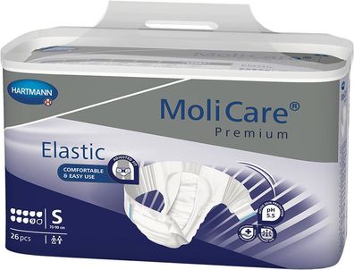MoliCare Premium Elastic, 9 Tropfen, Gr. S, 26 St/ Btl.