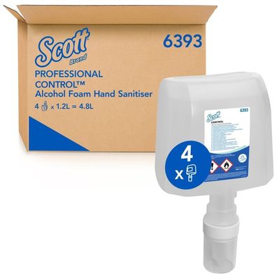 Scott Control Handdesinfektions-Schaum mit Alkohol, 1,2L Kartusche BAuA-Reg-Nr.: N-9