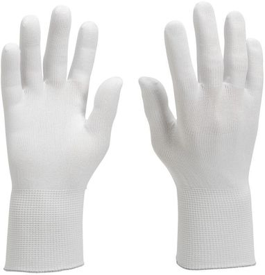 G35 Nylon-Handschuhe, weiß, Größe M, 12 Paar/ Btl.