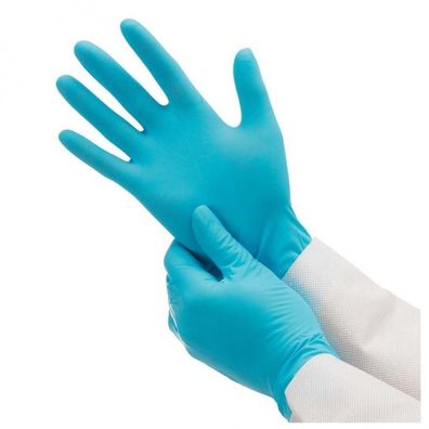 G10 puderfreie, blaue Nitril-Handschuhe Gr. M, 10x100 St/ Box